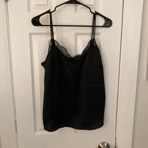 Abercrombie Black Lace Spaghetti Strap Top